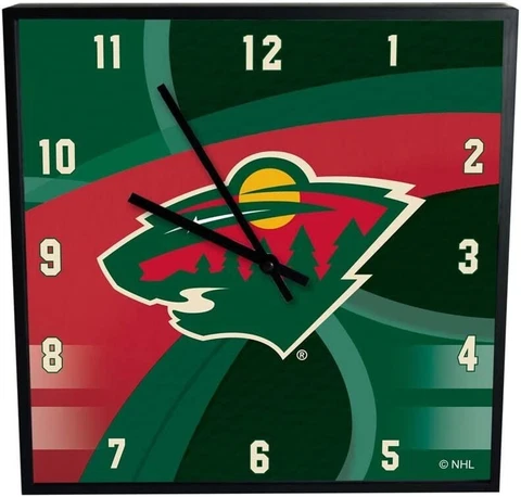Official NHL Minnesota Wild Official Square Clock Cover