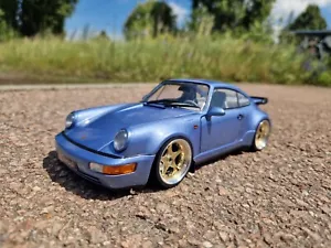 1:18 Porsche 911 Turbo Tiefer Tuning mit 19 Zoll Echt Alu Felgen - Bild 1 von 4