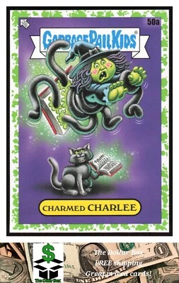 2022 Topps Garbage Pail Kids: Book Worms Booger Green #50a Charmed Charlee - - Image 1 of 2