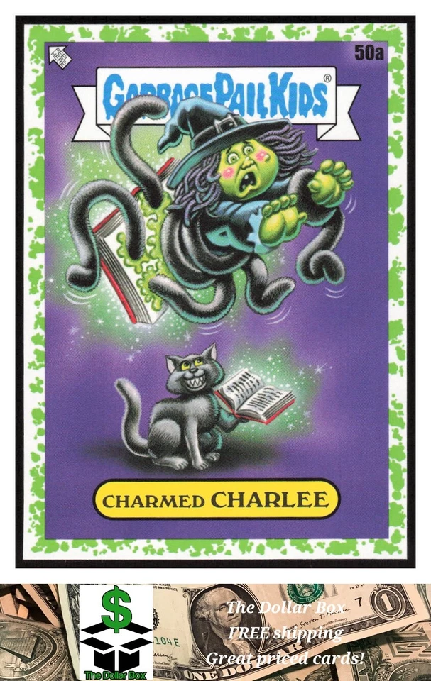 2022 Topps Garbage Pail Kids: Book Worms Booger Green #50a Charmed Charlee - - Image 1 of 2