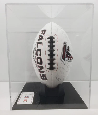 2021 NFL Rawlings Signature Football with display case ATLANTA FALCONS Cover