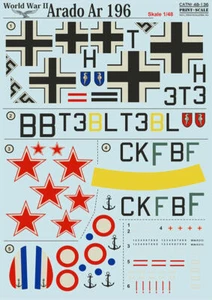 Print Scale 48-136 - 1/48 Arado Ar 196 World War II New Wet Decals Aircraft - Picture 1 of 11