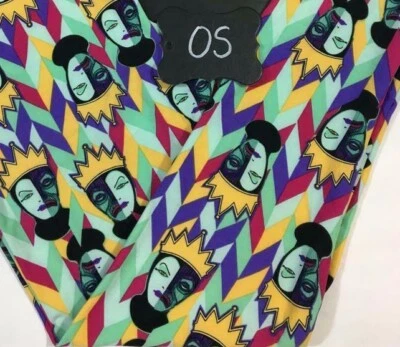 NUEVO CON ETIQUETAS LuLaRoe Disney OS EVIL QUEEN Como Nuevo Fucsia Púrpura Dorado Blancanieves Leggings Foto 1 de 2