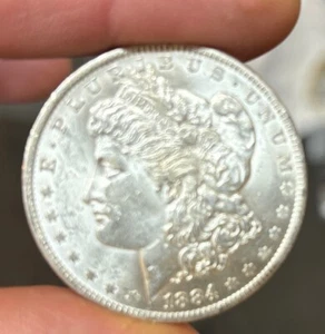 1884-o Morgan Silver Dollar BRILLIANT UNCIRCULATED 90% Silver Morgan Dollar - Picture 1 of 8