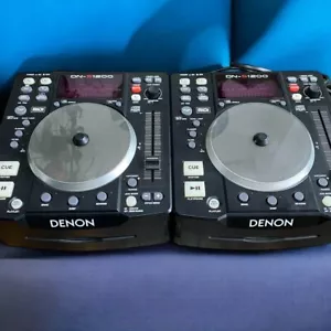Denon DJ DN-S1200 pair 2set single Portable CD/MP3 USB Player Tested/working - Picture 1 of 5