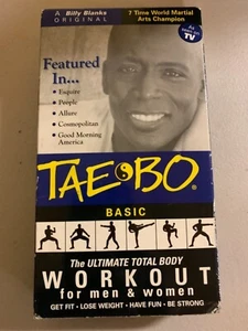 Shelf182 VHS TAPE~ Tae Bo Basic Billy Blanks The Total Body Workout - Picture 1 of 1