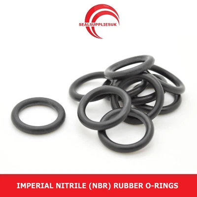 SEALSUPPLIESUK Imperial Nitrilkautschuk NBR O-Ring Dichtungen 1,63 mm Querschnitt 7,65 mm I/D - BS903