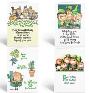 Assorted St. Patrick’s Day Greeting Cards - 12 Boxed Cards and Envelopes - 18019 - Picture 1 of 5
