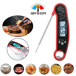 Digital Meat Thermometer Instant Read for Kitchen Food Cooking BBQ Grilling US - Picture 1 of 12
