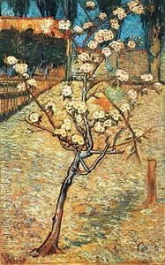 Flowering pear by Vincent Van Gogh Giclee Fine Art Print Reproduction on Canvas - Picture 1 of 1
