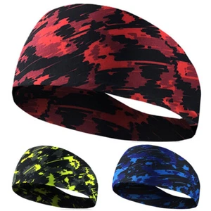 Diadema deportiva elástica de camuflaje para hombres para correr ciclismo gimnasio yoga banda para la cabeza - Imagen 1 de 9