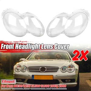 Front Headlight Headlamp Lens Shell Cover For Benz W230 R230 SL500 SL600 2003-08 - Bild 1 von 10