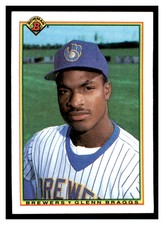 1990 Bowman #403 GLENN BRAGGS Milwaukee Brewers ~G1D