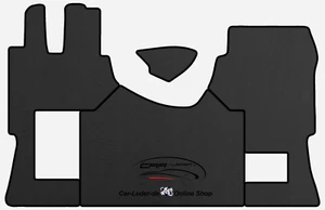 LKW Truck Fußmatten Kunstleder SET Prestige Schwarz für Mercedes Actros MP4 - Bild 1 von 6