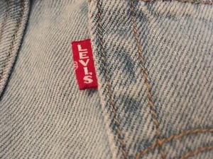Levi Big E Red Tab High Rise Loose Wide Straight Leg Light Denim Jeans 30 x 31 - Picture 1 of 8