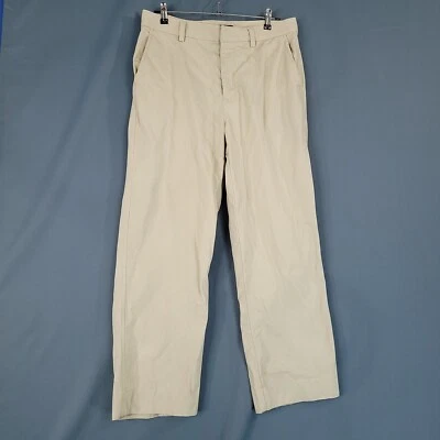 Pantalones informales Bachrach de corte regular para hombre tiro medio rectos tostados talla 34 x 28 Foto 1 de 4