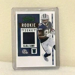 Boleto de novato Contenders CeeDee Lamb 2020 RST RSV-CDL Cowboys FTB variación de tarjeta - Imagen 1 de 7