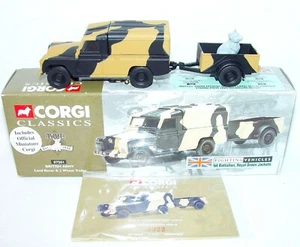 Corgi Classics 1:43 British Army LAND ROVER & TRAILER 1st Battalion Set MIB`98 - Picture 1 of 10