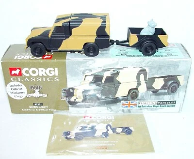 Corgi Classics 1:43 British Army LAND ROVER & TRAILER 1st Battalion Set MIB`98 - Image 1 of 4