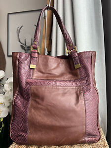Juicy Couture Brown Soft Leather Shoulder tote Bag