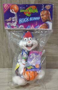 McDonalds Vintage 1996 SPACE JAM Bugs Bunny Plush Toy WB Looney Tunes NEW Sealed