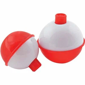 (12)-SouthBend 1-1/2 In. Red & White Push-Button Fishing Bobber Float (2-Pack) - Picture 1 of 1