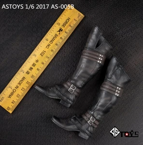 A3-1-2 1/6 Scale black Ancient Rome Solid boots Model F12" Phicen HT Male Figure - Picture 1 of 3