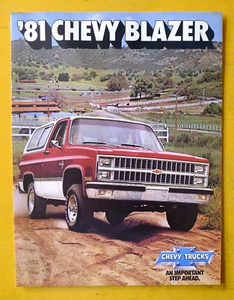 1981 Original CHEVROLET Blazer BROCHURE Chevy Excellent Condition - Bild 1 von 5
