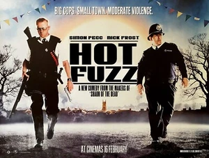 Hot Fuzz 2007 UK Quad Poster Druck 30x40" Simon Pegg Nick Frost Jim Broadbent - Bild 1 von 1