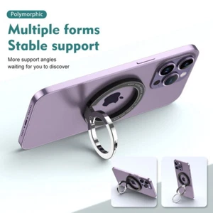 Anello magnetico da dito per smartphone cellulare supporto pieghevole in lega di zinco - Foto 1 di 14