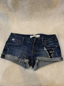 Nuevos sin etiquetas pantalones cortos de jean Abercrombie & Fitch ""F"" talla 2 - Imagen 1 de 9
