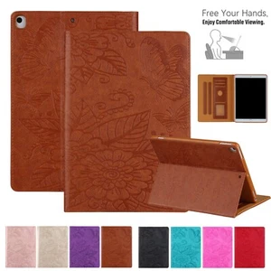 PU Leather Flip Pattern Case Cover For iPad 5th/6th/7th/8th/9th Gen Shockproof - Picture 1 of 105