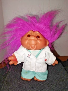 Vintage TOTALLY TROLL K1168 Purple Hair 5" - Picture 1 of 2