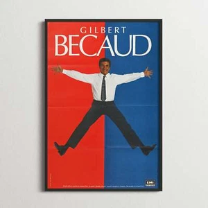 Authentique Rétro Poster - Gilbert Becaud - Olympia - 1988 - Picture 1 of 3