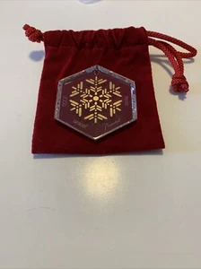 Baccarat Kristall 2006 UNICEF SNOWFLAKE ORNAMENT # 1299 von 1500 - Bild 1 von 5