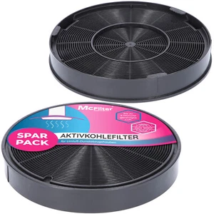 2 Aktivkohlefilter Ø196mm geeignet für Roblin 5403004 5403009 Dunstabzugshaube