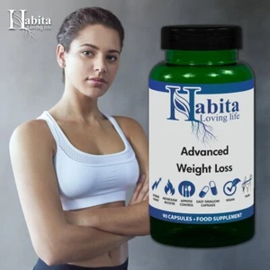 Advanced Abnehmen Gewichtsverlust Appetitzügler Diät Kapseln 90 Habita - Bild 1 von 7