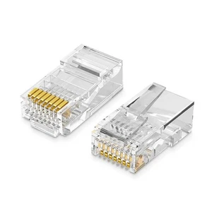 UGREEN RJ45-STECKER 8P/8C FÜR CAT 5 5E ETHERNET-KABEL 50 STÜCK ZUM EINSATZ - Bild 1 von 3