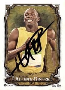 Usain Bolt Signed 2024 Topps Allen & Ginter #208 Trading Card COA Proof Photo 10 - Picture 1 of 9