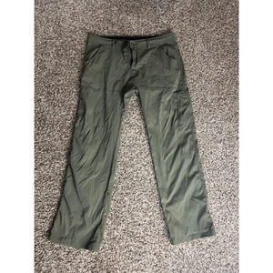 Prana Mens Olive Green Stretch Zion Convertible Hiking Pants 38x32 Outdoor - Picture 1 of 6