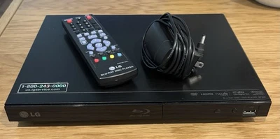 LG BP200 Blu-Ray Player  w/ Remote & Power Adapter. Missing Remote Battery Cover - Image 1 of 4
