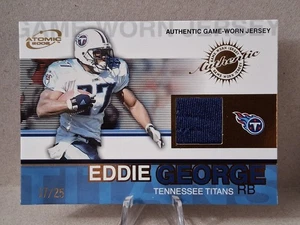 2002 Pacific Atomic - Authentic Game-Worn Jersey Gold #94 Eddie George /25 (MEM) - Picture 1 of 3