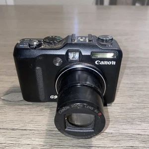 Black Canon PowerShot G9 12.1 MP Camera-PARTS/REPAIR AS IS! - Picture 1 of 14