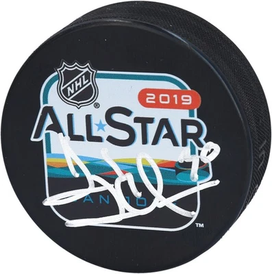Henrik Lundqvist New York Rangers Signed 2019 NHL All-Star Game Logo Puck - Image 1 of 2