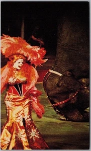 c1976 RINGLING BROS. und BARNUM & BAILEY CIRCUS Postkarte PEGGY WILLIAMS Clown - Bild 1 von 2