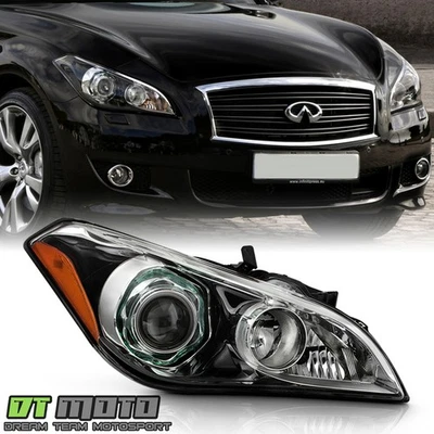 Faro proyector pasajero para Infiniti M37 M56 HID 2011-2013 con AFS negro Foto 1 de 4