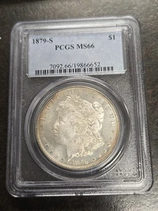 1879-S Morgan Silver Dollar PCGS MS-66 S66 Beautiful HIGH GRADE - Picture 1 of 10