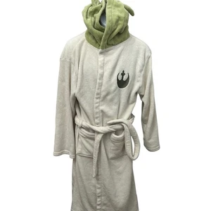 Star Wars Jedi Meister Yoda Bademantel mit Kapuze beige grün Erwachsene Herren Loungewear - Bild 1 von 5