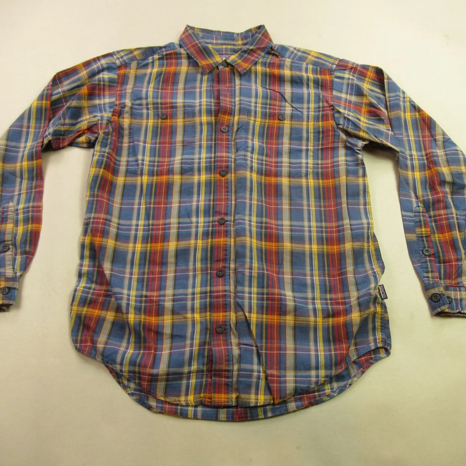 Patagonia Shirt Mens Medium Long Sleeve Button Front Pockets Plaid Casual - Image 1 of 4