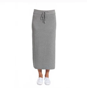 Leimere Damen Delray Rock Grau Kaschmirmischung Maxi Track Streifen Kordelzug L - Bild 1 von 10